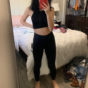 Black workout leggings